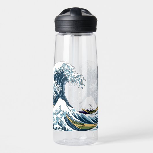 Die große Welle vor Kanagawa Trinkflasche (Vorne)