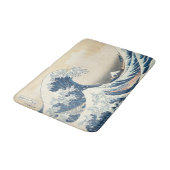 Die große Welle vor Kanagawa Ukiyo-e Japanisch Badematte (Schrägansicht)