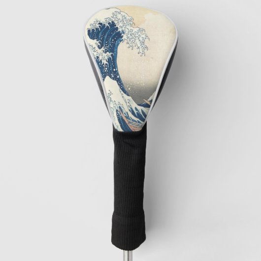 Die große Welle vor Kanagawa Ukiyo-e Japanisch Golf Headcover (Vorderseite)