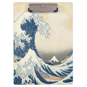 Die große Welle vor Kanagawa Ukiyo-e Japanisch Klemmbrett