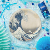 Die große Welle vor Kanagawa Ukiyo-e Japanisch Pappteller (Party)