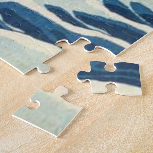 Die große Welle vor Kanagawa Ukiyo-e Japanisch Puzzle (Seite)