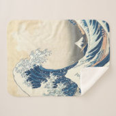 Die große Welle vor Kanagawa Ukiyo-e Japanisch Sherpadecke (Vorderseite (Horizontal))
