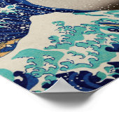 Die große Welle vor Kanagawa Vintag Poster (Ecke)
