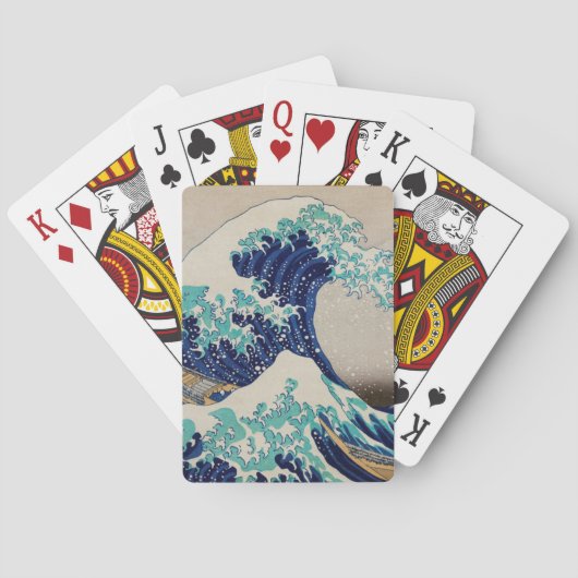 Die große Welle vor Kanagawa Vintag Spielkarten (Rückseite)