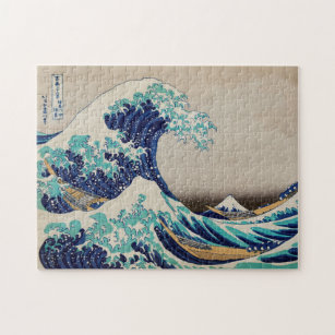 Die große Welle vor Kanagawa Vintage Darstellung Puzzle