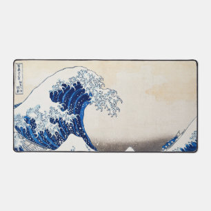 Die große Welle vor Kanagawa – Vintage Japan Schreibtischunterlage
