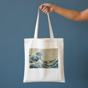 Die große Welle vor Kanagawa - Vintage Japan Tragetasche