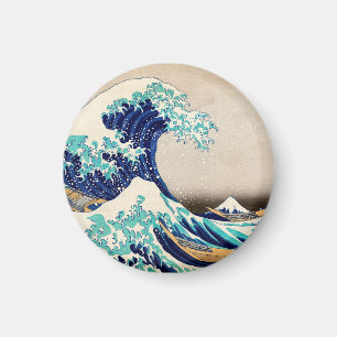 Die große Welle vor Kanagawa Vintage Japanische Ku Magnet