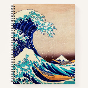 Die große Welle vor Kanagawa Vintage-Japanische Ku Notizblock