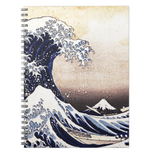 Die große Welle vor Kanagawa Vintage Japanische Ku Notizblock