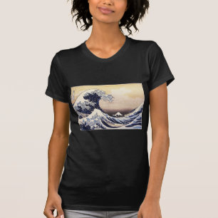 Die große Welle vor Kanagawa Vintage-Japanische Ku T-Shirt