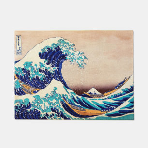 Die große Welle vor Kanagawa Vintage Japanischer D Fußmatte