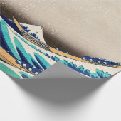 Die große Welle vor Kanagawa Vintager japanischer  Geschenkpapier (Ecke)