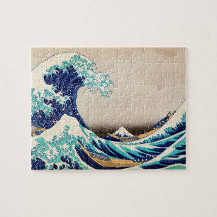 Die große Welle vor Kanagawa Vintager japanischer  Puzzle