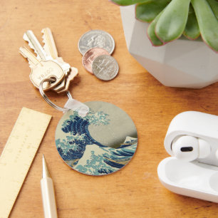Die große Welle vor Kanagawa von Hokusai Schlüsselanhänger