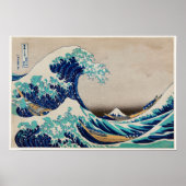 Die Große Welle vor Kanagawa von Katsushika Hokusa Poster (Vorne)