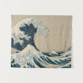 Die große Welle vor Kanagawa Wandteppich (Vorderseite (Horizontal))