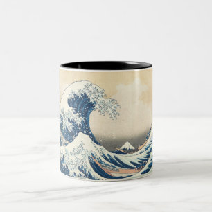 Die große Welle vor Kanagawa Zweifarbige Tasse