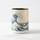 Die große Welle vor Kanagawa Zweifarbige Tasse (Mittel)