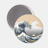 Die große Welle vor Katagawa Magnet (Vorderseite/Rückseite)