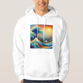 Die Große Welle, Wave off Kanagawa v4 Hoodie