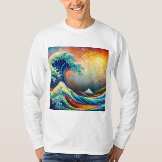 Die Große Welle, Wave off Kanagawa v4 T-Shirt (Vorderseite)