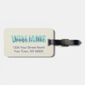 Die große Welle weg vom Gepäckanhänger (Rückseite horizontal)