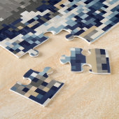 Die große Welle weg von der Bit-Pixel-Kunst Puzzle (Seite)