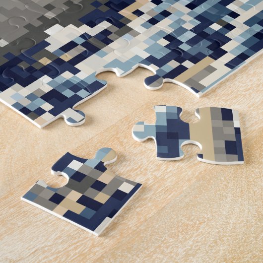 Die große Welle weg von der Bit-Pixel-Kunst Puzzle (Seite)