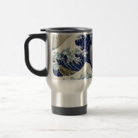 Die große Welle weg von der Kanagawa-Reise-Tasse