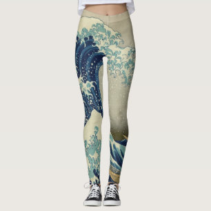 Die große Welle weg von Kanagawa (神奈川沖浪 Leggings