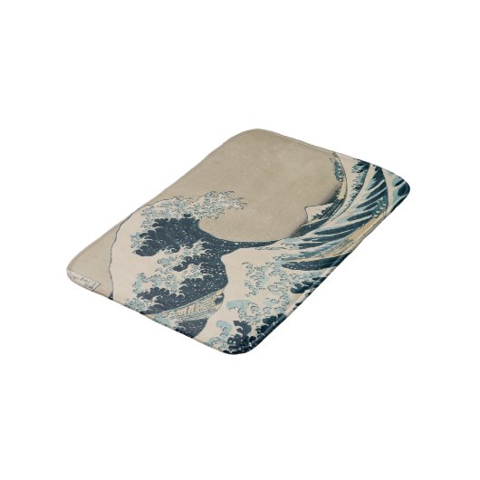 Die große Welle weg von Kanagawa Badematte (Schrägansicht)