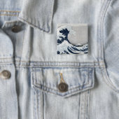 Die große Welle weg von Kanagawa Button (Beispiel)