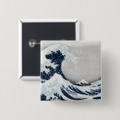 Die große Welle weg von Kanagawa Button (Vorne & Hinten)