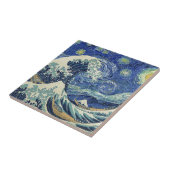 Die große Welle weg von Kanagawa - die Fliese (Seite)