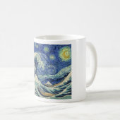 Die große Welle weg von Kanagawa - die Kaffeetasse (VorderseiteRechts)