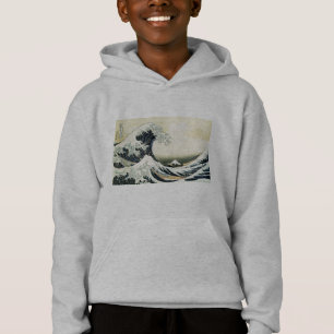Die große Welle weg von Kanagawa durch Katsushika Hoodie