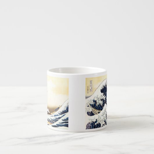 Die große Welle weg von Kanagawa Espressotasse (Vorderseite)