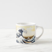 Die große Welle weg von Kanagawa Espressotasse (Rechts)