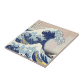 Die große Welle weg von Kanagawa Fliese (Seite)