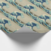 Die große Welle weg von Kanagawa Geschenkpapier (Ecke)