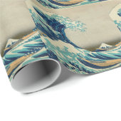 Die große Welle weg von Kanagawa Geschenkpapier (Rolleneckpunkt)