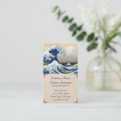 Die große Welle weg von Kanagawa Katsushika Visitenkarte (Stehend Vorderseite)