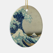 Die große Welle weg von Kanagawa Keramik Ornament (Rechts)