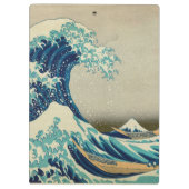 Die große Welle weg von Kanagawa Klemmbrett (Rückseite)