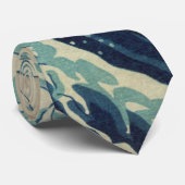 Die große Welle weg von Kanagawa Krawatte (Gerollt)