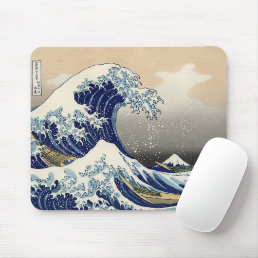 Die große Welle weg von Kanagawa Mousepad (Mit Mouse)