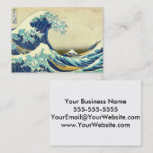 Die große Welle weg von Kanagawa Visitenkarte (Vorne/Hinten)