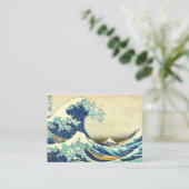 Die große Welle weg von Kanagawa Visitenkarte (Stehend Vorderseite)